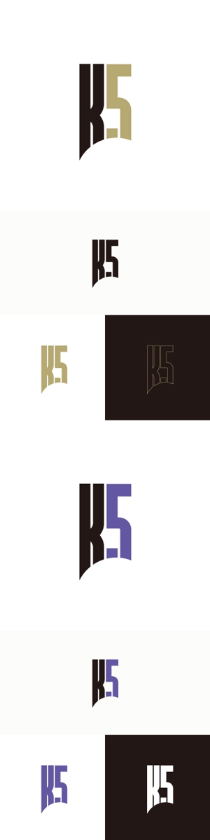 sekolさんのアパレルブランド「K5」のロゴへの提案
