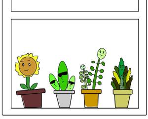 さんの植物のキャラクターのイラスト【追加発注あり】への提案