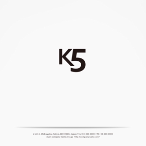 H-Design (yahhidy)さんのアパレルブランド「K5」のロゴへの提案