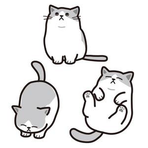 aburanojigokuさんの猫のイラスト3種類 募集への提案