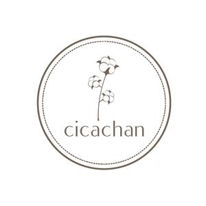 camitsure (camitsure)さんのアパレルブランド「cicachan」のロゴデザインへの提案