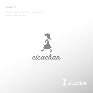 doremi (doremidesign)さんのアパレルブランド「cicachan」のロゴデザインへの提案