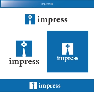 FISHERMAN (FISHERMAN)さんの生命保険代理店「impress」のロゴへの提案