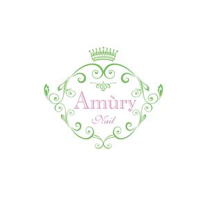 くり (curypapasan)さんの「Amùry Nail」のロゴ作成。新規オープンネイルサロン。への提案