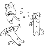 うーな (gattoazzurro72)さんの猫のイラスト3種類 募集への提案