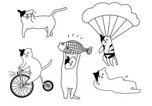 やまもと (Yamamoto1225)さんの猫のイラスト3種類 募集への提案