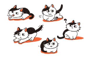 すめしみすず (su_su_su)さんの猫のイラスト3種類 募集への提案