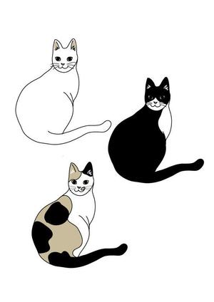 もものあ (momonoir6321)さんの猫のイラスト3種類 募集への提案