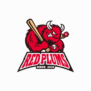 rickisgoldさんの草野球チーム「RedPlums」のロゴ作成への提案