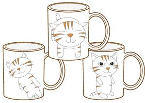 ＲＵＮ (RUN_001)さんの猫のイラスト3種類 募集への提案
