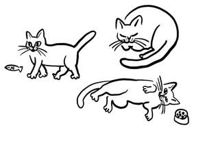 SPOON (ocamecamome)さんの猫のイラスト3種類 募集への提案