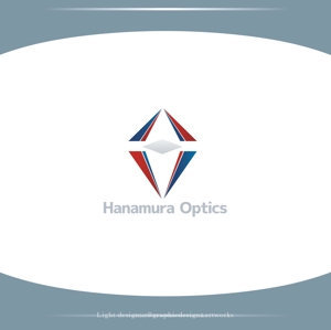 XL@グラフィック (ldz530607)さんのレーザー装置や通信に関する光学製品を取扱う輸入商社「株式会社ハナムラオプティクス」のロゴへの提案