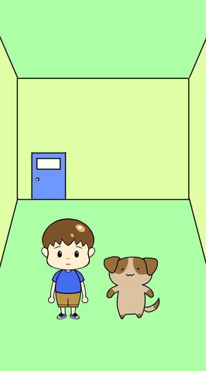 野庭海羊 (KaiyoNoba)さんのゆるい男性と犬のイラストへの提案