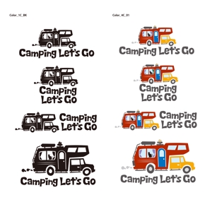 竜の方舟 (ronsunn)さんのキャンピングカーレンタルサイト「Camping Let's Go」のロゴへの提案