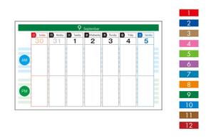K.N.G. (wakitamasahide)さんの週間カレンダーデザインへの提案
