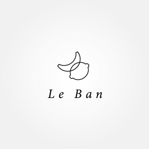 tanaka10 (tanaka10)さんのレモネード&バナナジュース専門店　『黄色工房　Le　Ban』(ルバン)　ロゴへの提案