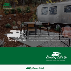 mg_web (mg_web)さんのキャンピングカーレンタルサイト「Camping Let's Go」のロゴへの提案