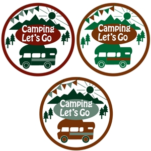 すいかねこ | イラストレーター (neiro-asako)さんのキャンピングカーレンタルサイト「Camping Let's Go」のロゴへの提案