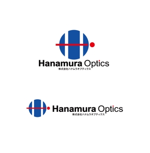 horieyutaka1 (horieyutaka1)さんのレーザー装置や通信に関する光学製品を取扱う輸入商社「株式会社ハナムラオプティクス」のロゴへの提案