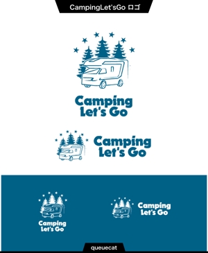 queuecat (queuecat)さんのキャンピングカーレンタルサイト「Camping Let's Go」のロゴへの提案