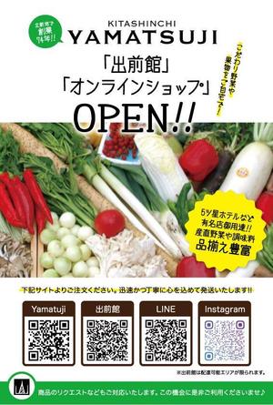 tanaka-601さんのオンラインショップ、オープン案内DMはがきのデザインへの提案
