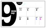 sasa-yumi (sasa-yumi)さんの週間カレンダーデザインへの提案