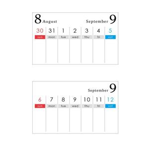 kotoritamago design (kotoritamago)さんの週間カレンダーデザインへの提案