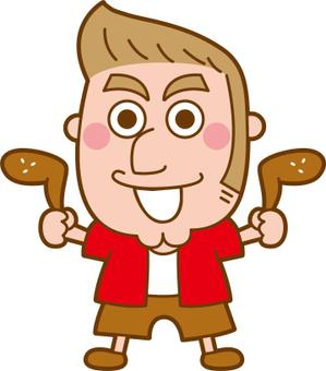nougo (noguo3)さんの外人の2頭身キャラクターデザインへの提案
