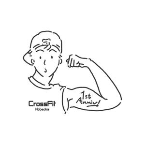ミヤモトCINDY ()さんのパーソナルトレーニングジムCrossFit  NobeoakのTシャツ、ノースリーブのデザイン。への提案