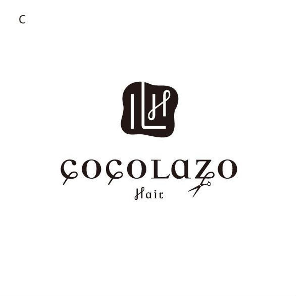 「Cocolazo　hair」のロゴ作成