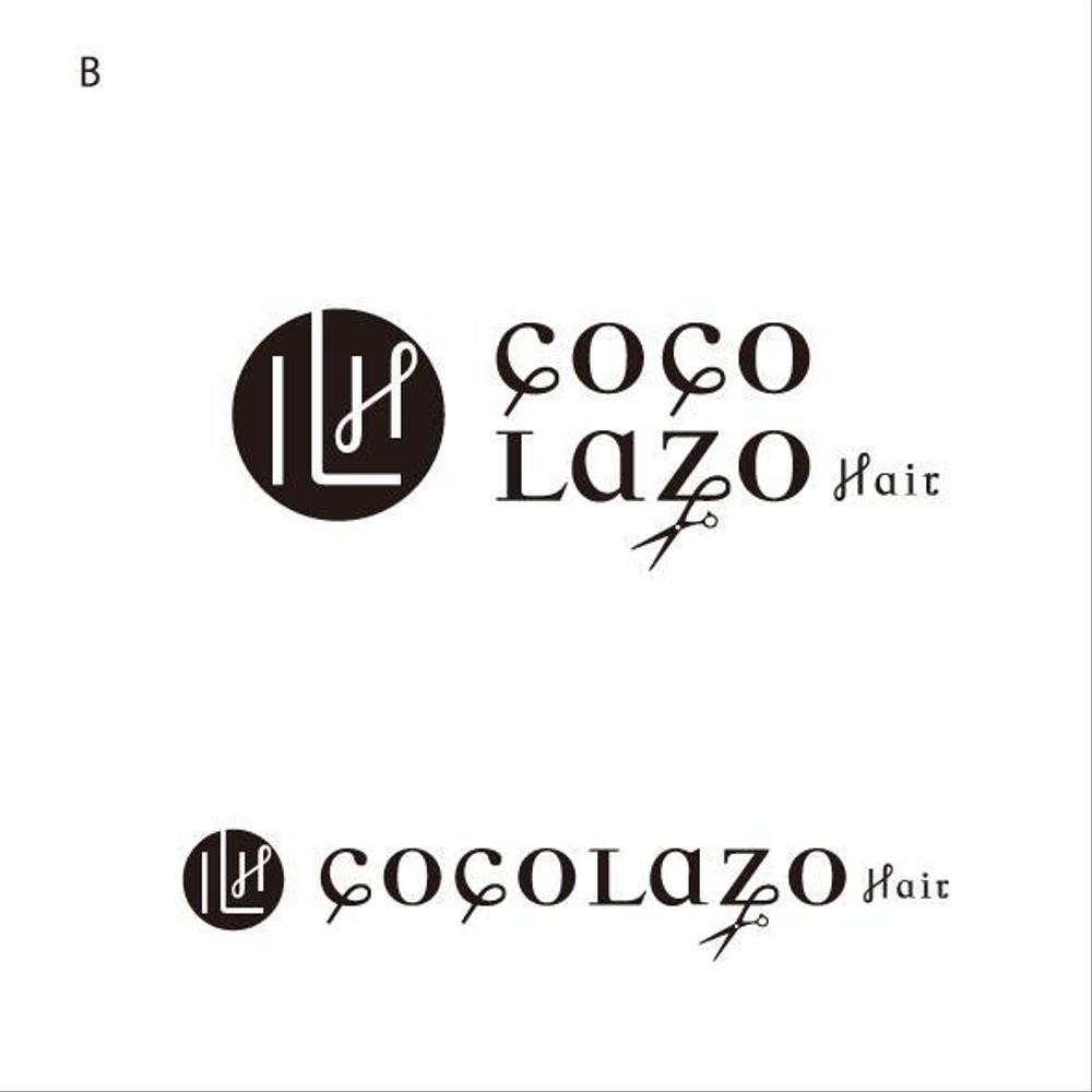 「Cocolazo　hair」のロゴ作成