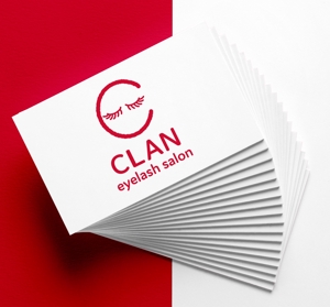 germer design (germer_design)さんのアイラッシュサロン ｢CLAN｣のロゴへの提案