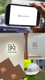 harulogodesign (haru8m)さんの建設・土木会社「HouseRoute」のロゴの作成への提案
