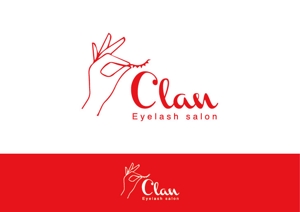 - (WITH_Toyo)さんのアイラッシュサロン ｢CLAN｣のロゴへの提案