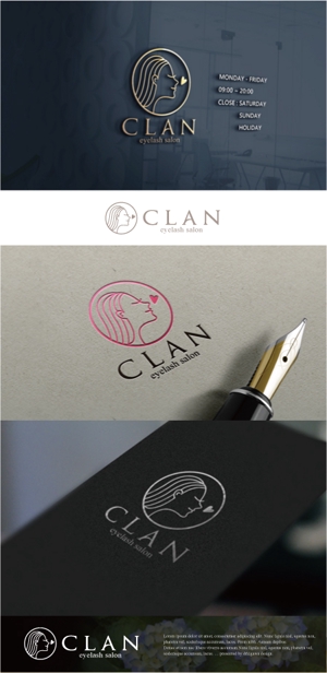 drkigawa (drkigawa)さんのアイラッシュサロン ｢CLAN｣のロゴへの提案