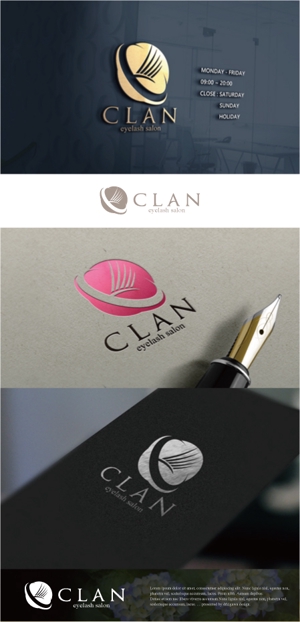 drkigawa (drkigawa)さんのアイラッシュサロン ｢CLAN｣のロゴへの提案