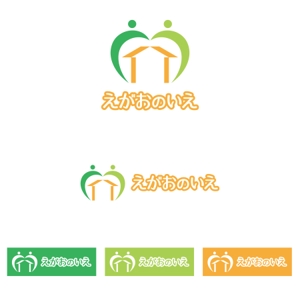 DeiReiデザイン (DeiRei)さんの障害者生活支援デイサービス　「えがおのいえ」のロゴへの提案