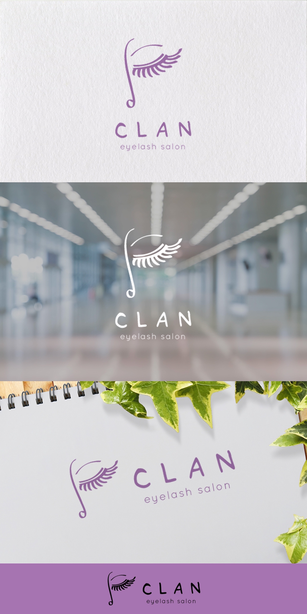 アイラッシュサロン ｢CLAN｣のロゴ