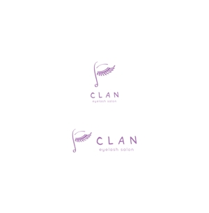 nakagami (nakagami3)さんのアイラッシュサロン ｢CLAN｣のロゴへの提案