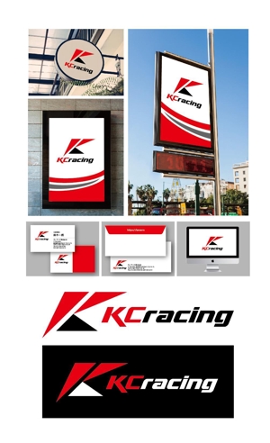 King_J (king_j)さんのモータースポーツでカーレースチーム「KCracing」のロゴへの提案