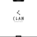 queuecat (queuecat)さんのアイラッシュサロン ｢CLAN｣のロゴへの提案