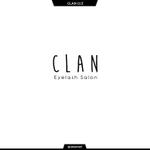 queuecat (queuecat)さんのアイラッシュサロン ｢CLAN｣のロゴへの提案