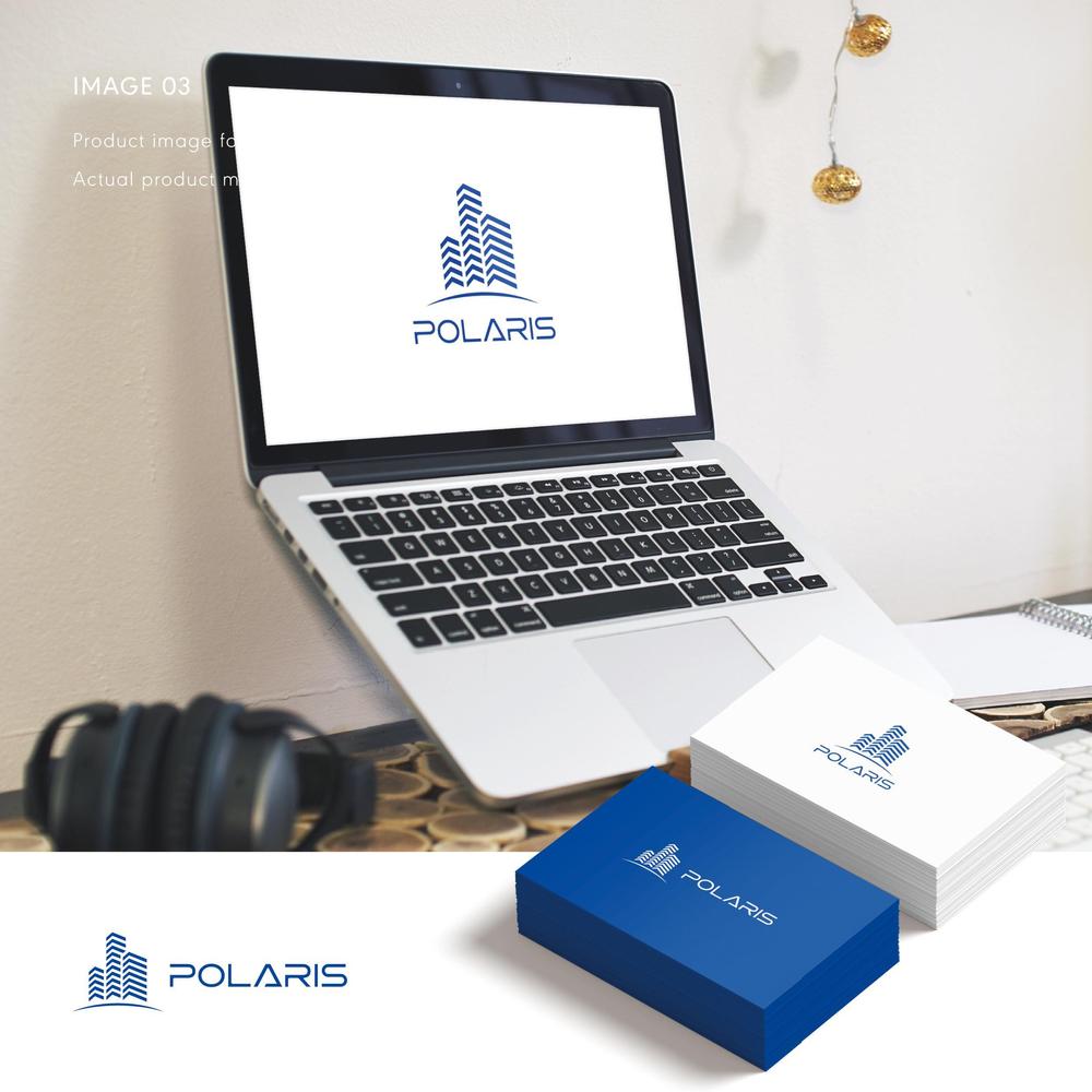 建築会社「Polaris」のロゴ