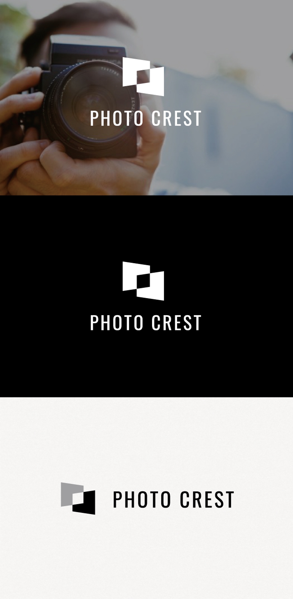 写真撮影・写真プリント会社「PHOTO CREST」のロゴ