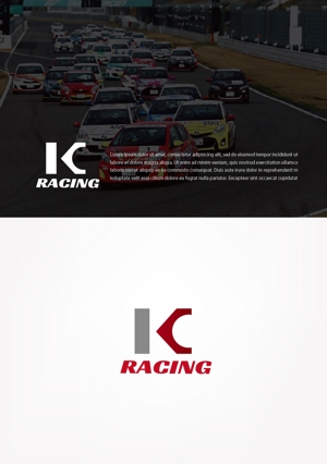 mg_web (mg_web)さんのモータースポーツでカーレースチーム「KCracing」のロゴへの提案