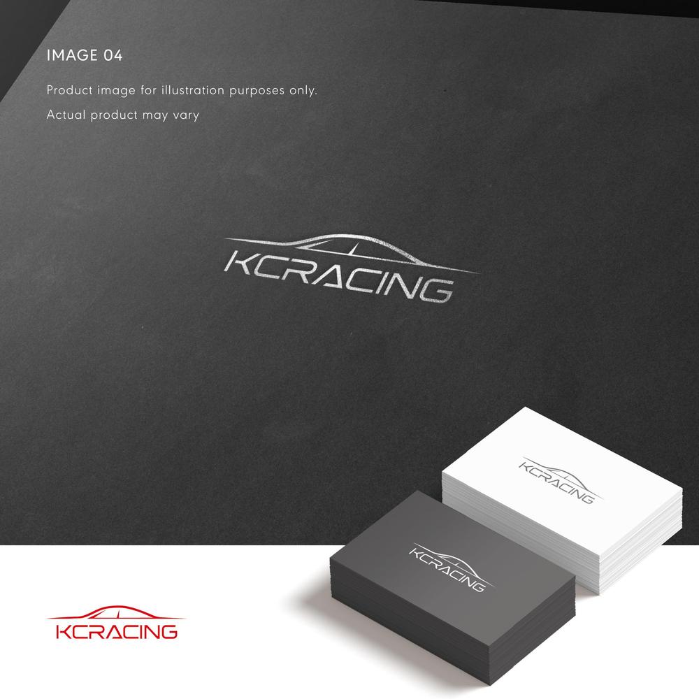 モータースポーツでカーレースチーム「KCracing」のロゴ