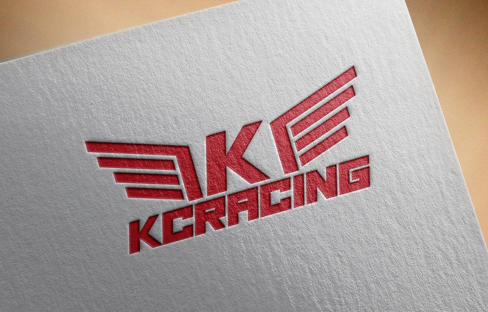 モータースポーツでカーレースチーム「KCracing」のロゴ