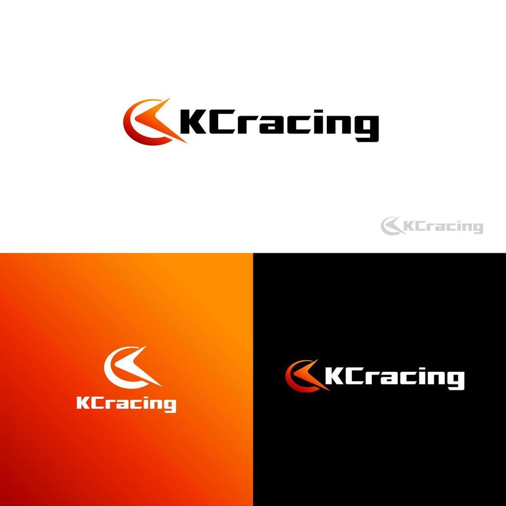 モータースポーツでカーレースチーム「KCracing」のロゴ