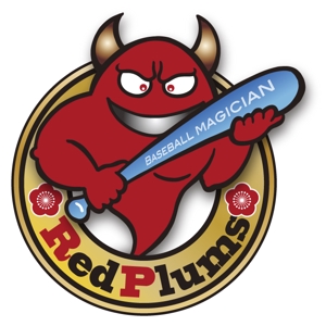 muneo (mooo)さんの草野球チーム「RedPlums」のロゴ作成への提案