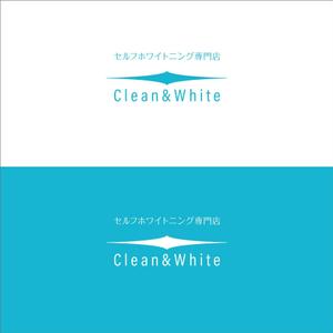 シエスク (seaesque)さんのセルフホワイトニング店舗「Clean & White」ロゴへの提案